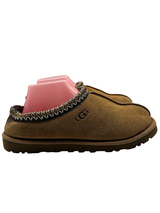 UGG Shoes - UGG Tasman 5955 Classic Chestnut Suede Sheepskin Wool Slippers Women's Size 8